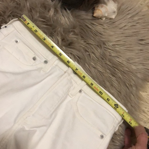 CK High Rise Straight-Sz 26-Cotton-White-Cut Distressed Cuffs - Picture 8 of 16